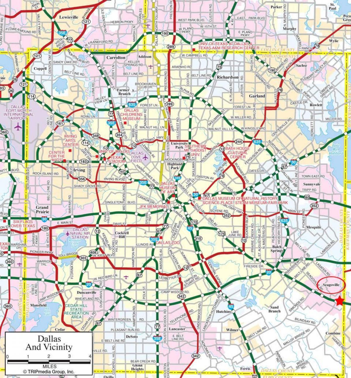 карта на Далас Москва